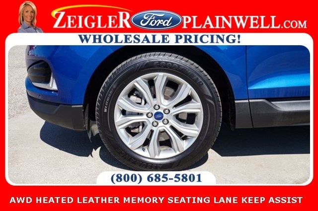 2021 Ford Edge Titanium AWD HEATED LEATHER MEMORY SEATING LANE KEEP ASSIST